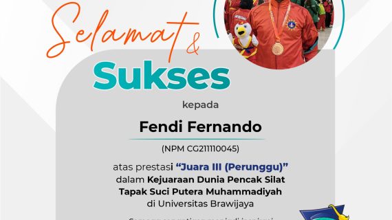 Juara III Perunggu “Kejuaraan Dunia Pencak Silat Tapak Suci Putera Muhammadiyah”